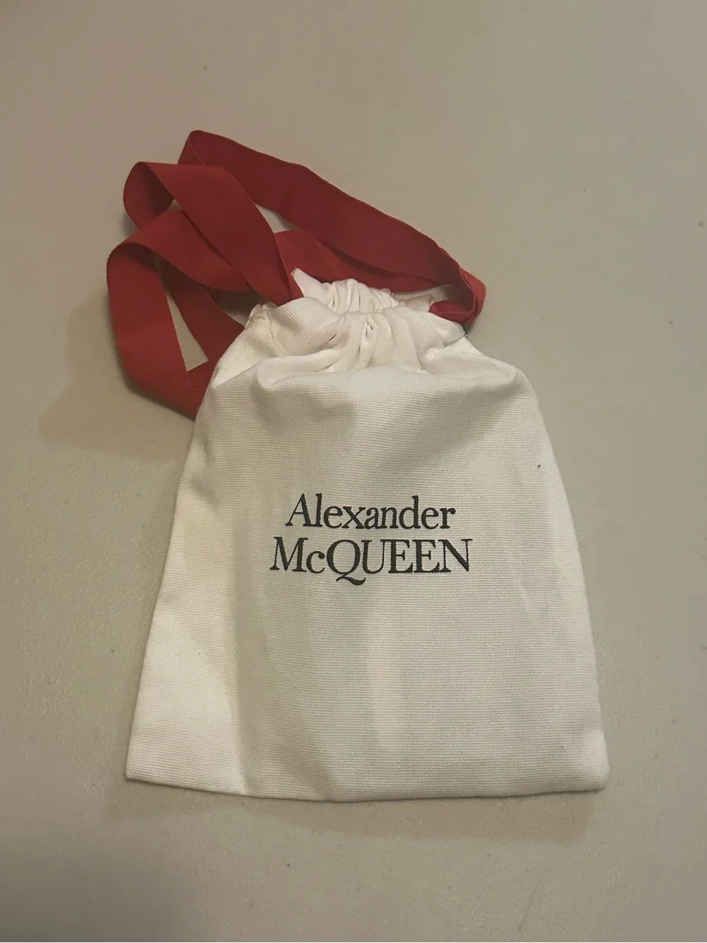 Alexander McQueen Crackled Leather Card Case